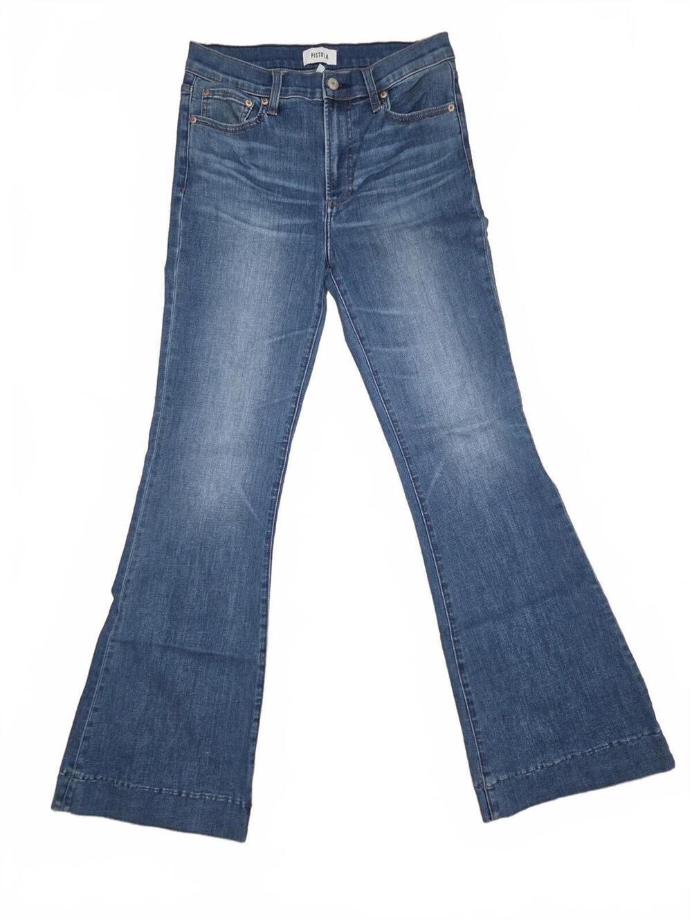 Pistola Blue High Rise Flare Jeans Womens Size 25